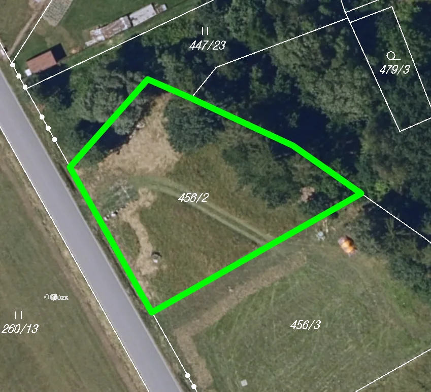 Katastrální mapa, parcela 456/2 Chotěboř