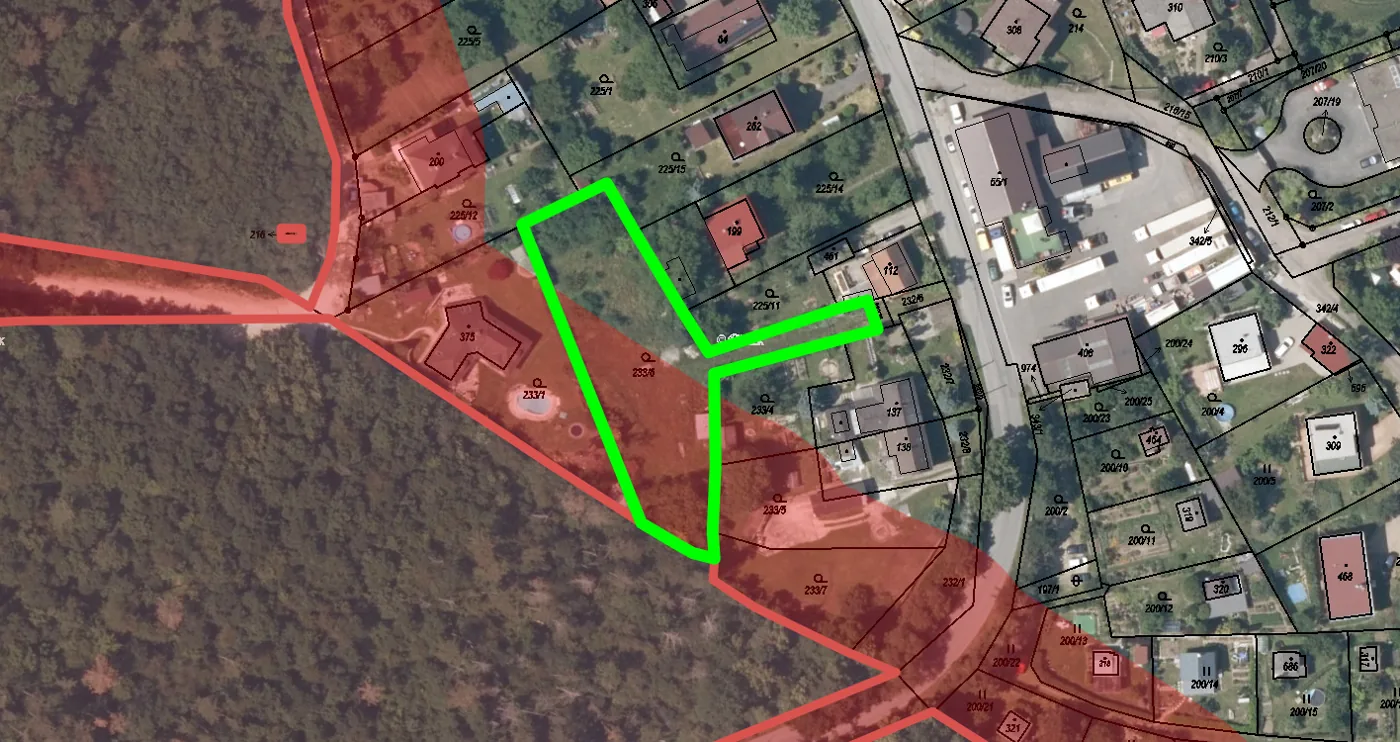Lesy, parcela 233/6 Králův Dvůr