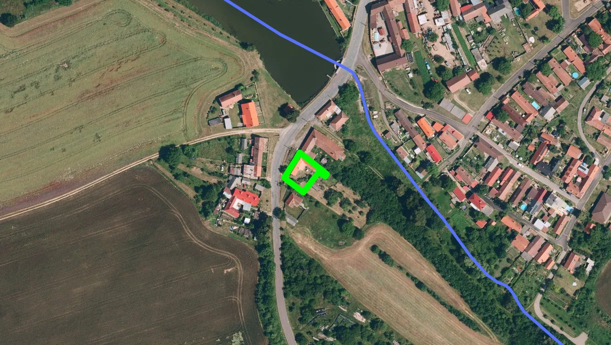 Záplavová území, parcela st. 83 Rozkoš